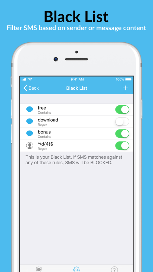 #3. SMS Spam Blocker (iOS) Podle: Mustafa Dur