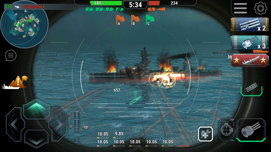 #4. Warships Universe Naval Battle (iOS) 来自: GameSpire Ltd.