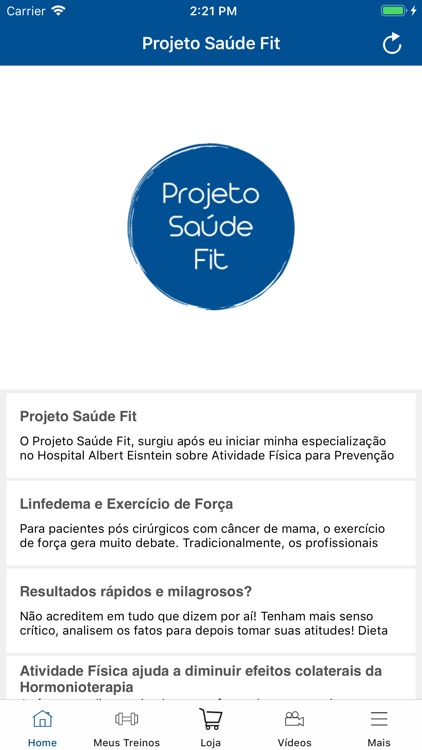 Projeto Saúde Fit