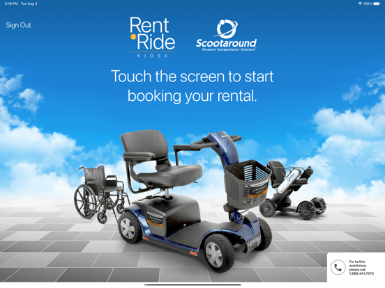 Screenshot #4 pour Rent A Ride Kiosk
