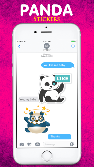 The Cute Panda Emojis screenshot 4