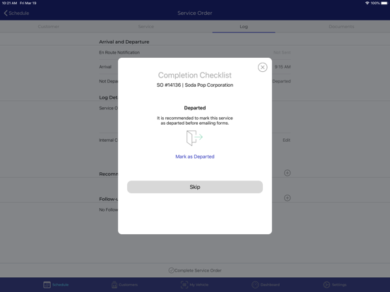 Evolve: Service iPad screenshot 5 - Business app
