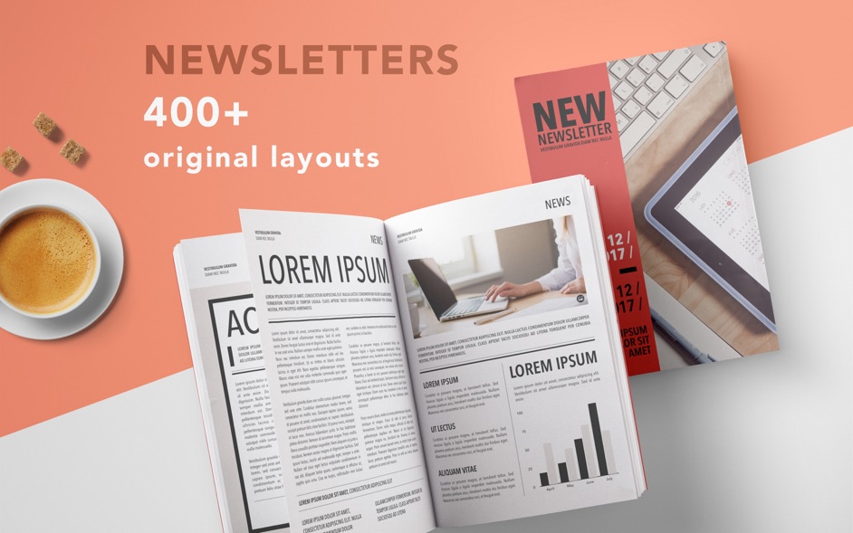 Newsletters DesiGN news templates for Pages 