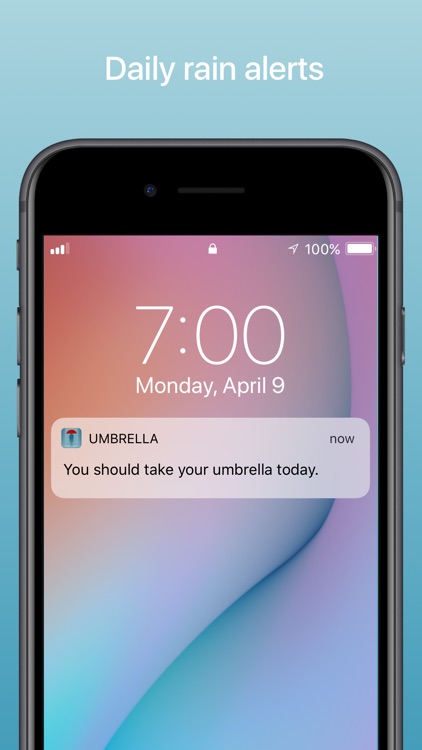 Umbrella – Daily rain alerts