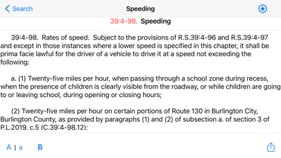 State Statute & Federal Law Screenshot