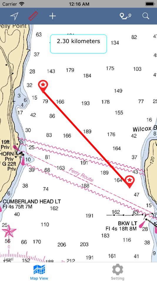#4. Lake Champlain – Boating Map (iOS) 由: Vishwam B