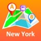 100% OFFLINE: beautiful 3D city map, public transport route planner, address and places finder