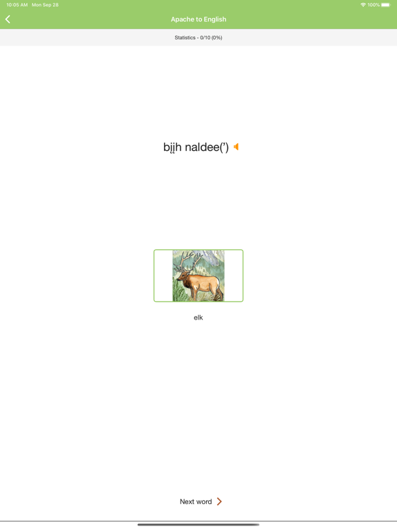 Screenshot #6 pour SanCarlos Apache Vocab Builder
