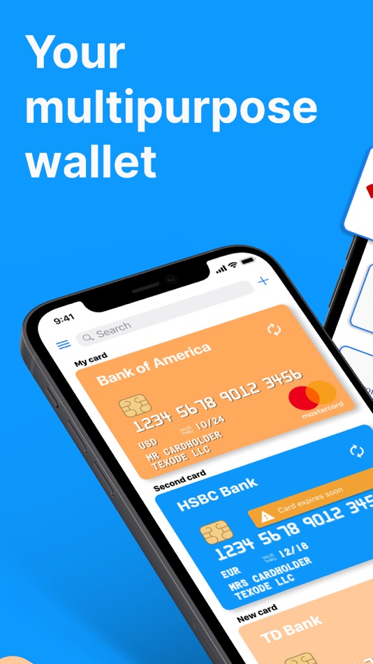 #1. Secure Card Manager & Wallet (iOS) 由: Texode Technologies LLC