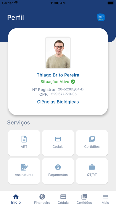 Autoatendimento CRBio-04 Screenshot