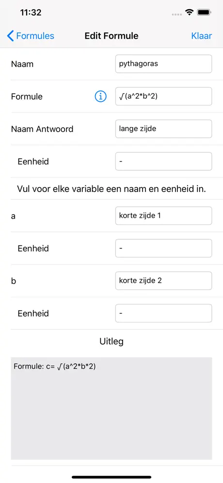 Science Formulas Calculator