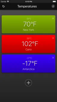 Temperatures App iphone bilder 0