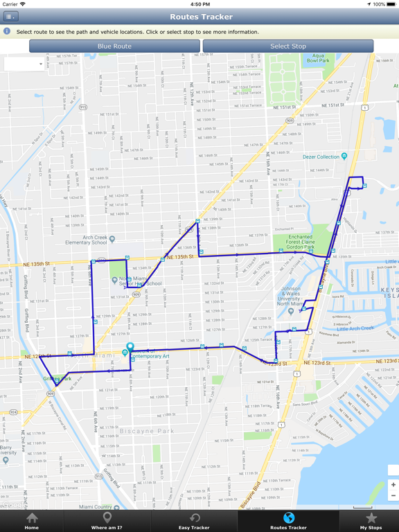 North Miami Bus iPad screenshot 4 - Productivity app