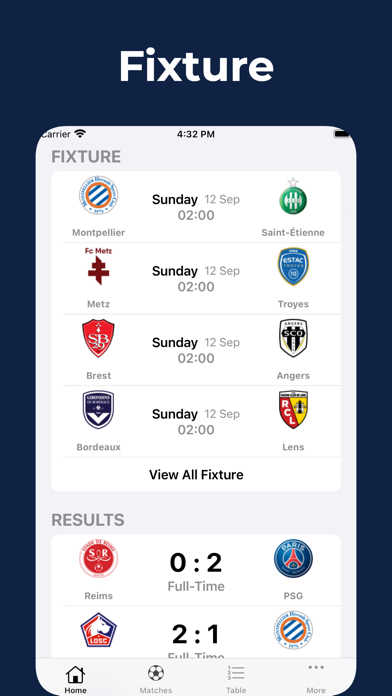 France Football League Matches Screenshot