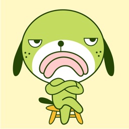 Grumpy Dog Animated Stickers