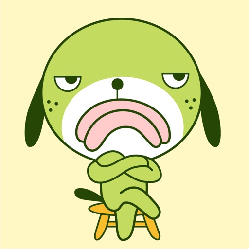 Grumpy Dog Animated Stickers - AppWisp.com