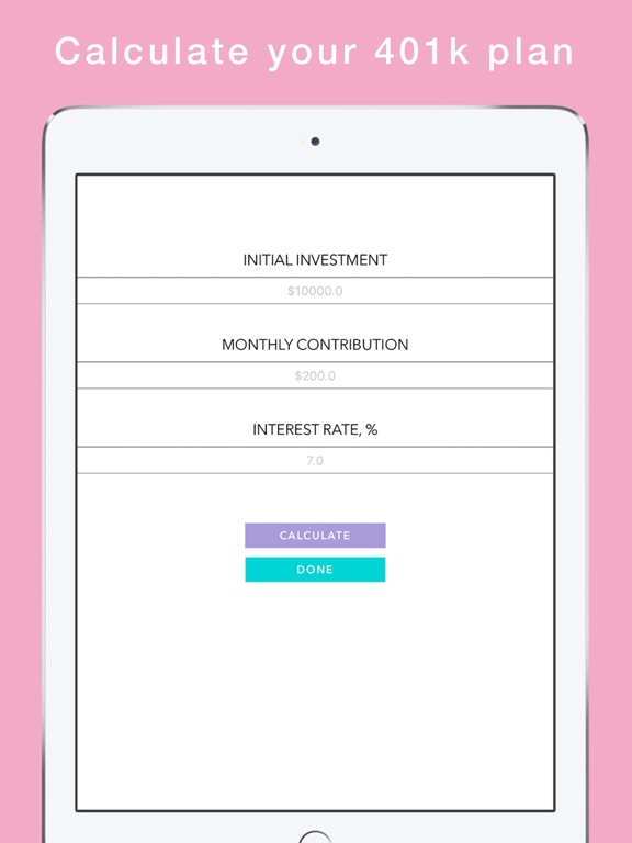 Screenshot #5 pour Retirement countdown 401k app