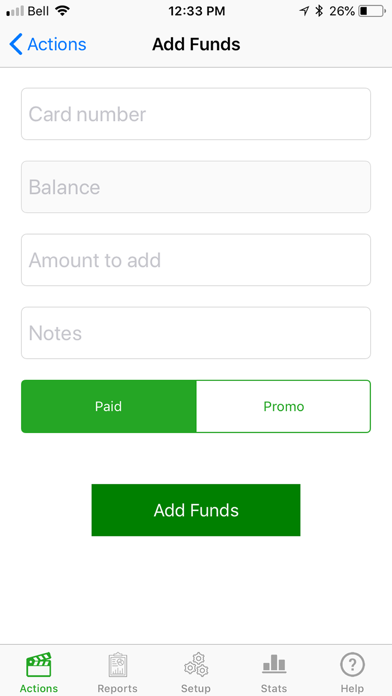 Gift Card Manager Screenshot