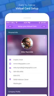 business card maker + designer iphone screenshot 4