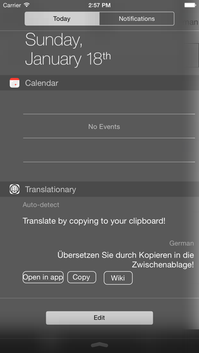 Translationary - Translation Screenshot