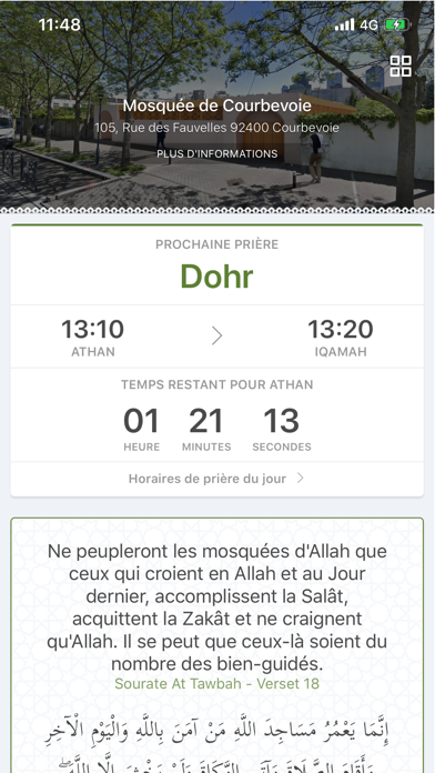 Screenshot #1 pour Mosquée Courbevoie