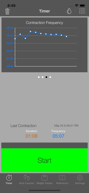 full term contraction timer on the app store