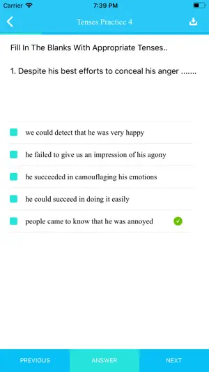 English Tenses Practice screenshot 2