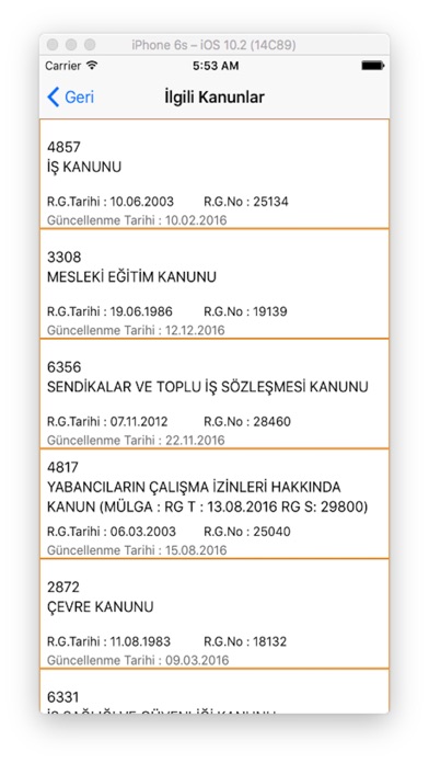 Screenshot #2 pour İSG Mevzuatı