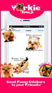 yorkie dog emoji stickers iphone screenshot 4