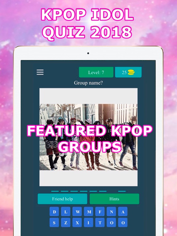 Kpop Idol Quiz 2018 iPad screenshot 1 - Games app