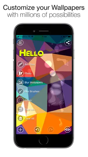 Скриншот Wallpapers HD + Backgrounds на iPhone 3