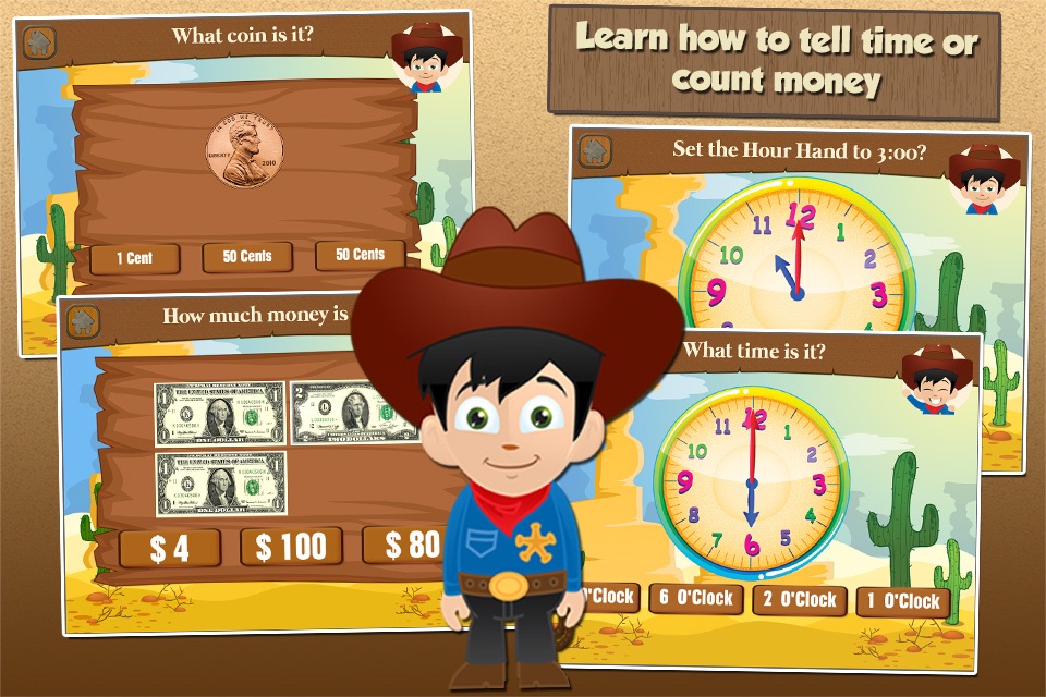 Cowboy Kid Games for 2nd Grade screenshot 3