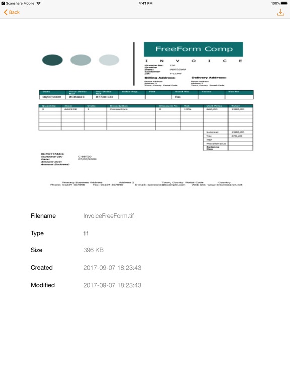 iPad Image of Document Navigator