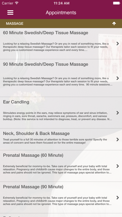 Essential Massage screenshot 3