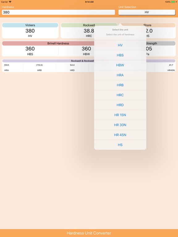 Hardness Unit Converter iPhone & iPad Game Reviews