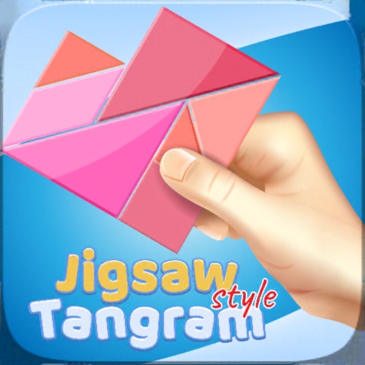 Jigsaw Style Tangram Geometry Icon