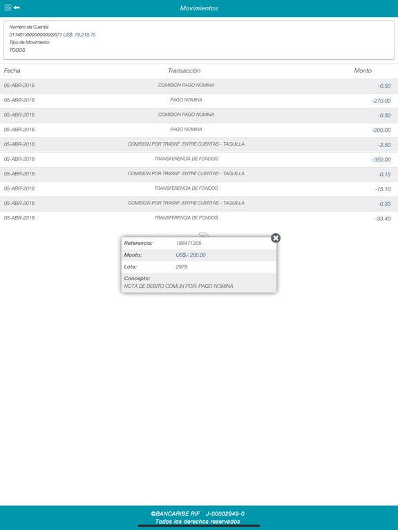 Screenshot #4 pour Mi conexión Bancaribe Jurídica