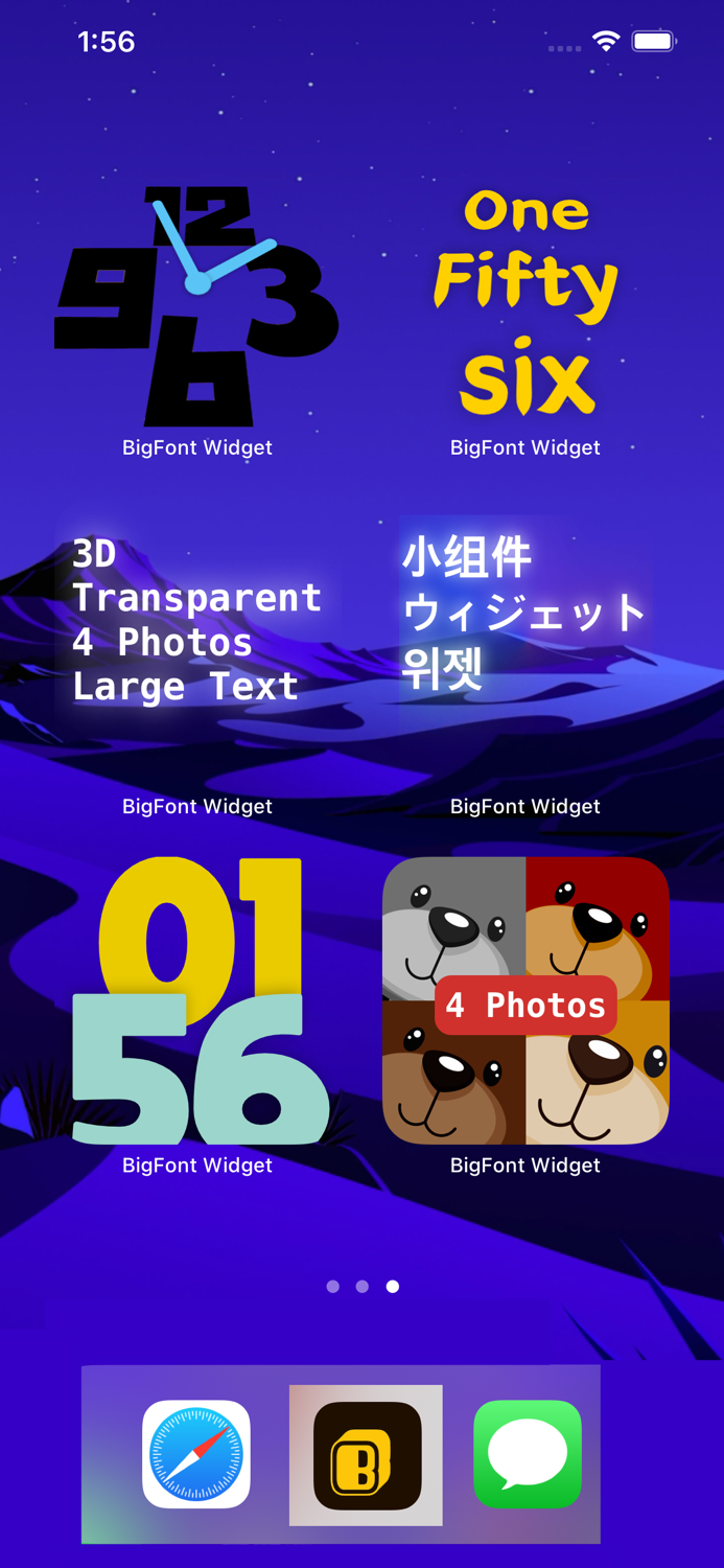 BigFont Widget.Smith Color