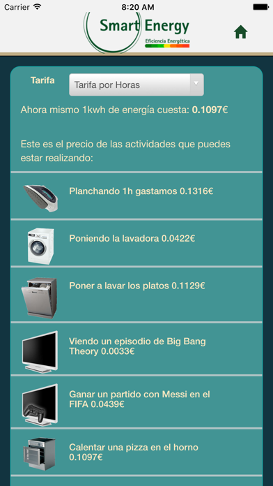 Precio Luz Casa Screenshot