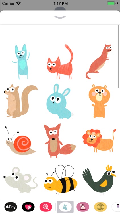 Cute Animal Meadow Stickers