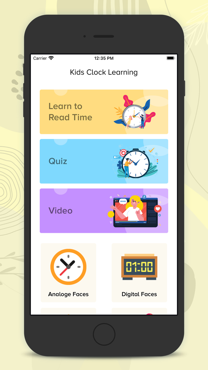 Kids clock learning