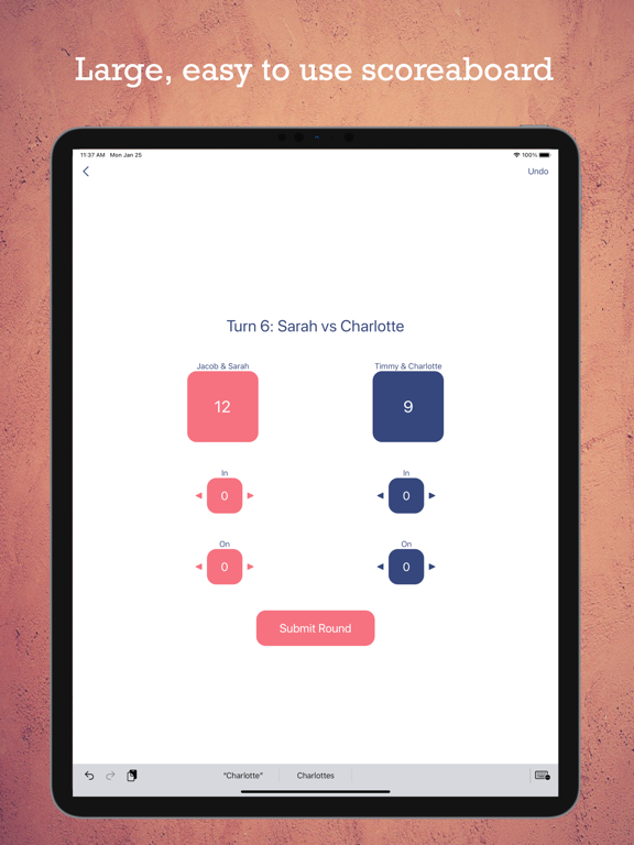 Cornhole Buddy iPad screenshot 1 - Sports app