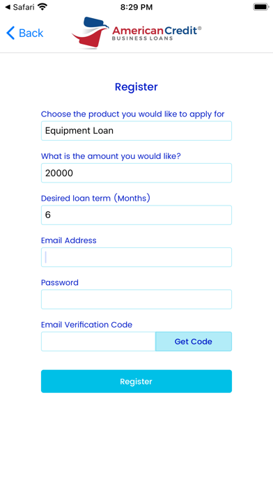 American Credit Screenshot