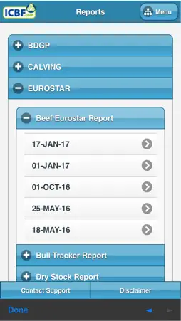 ICBF Web Application screenshot 2
