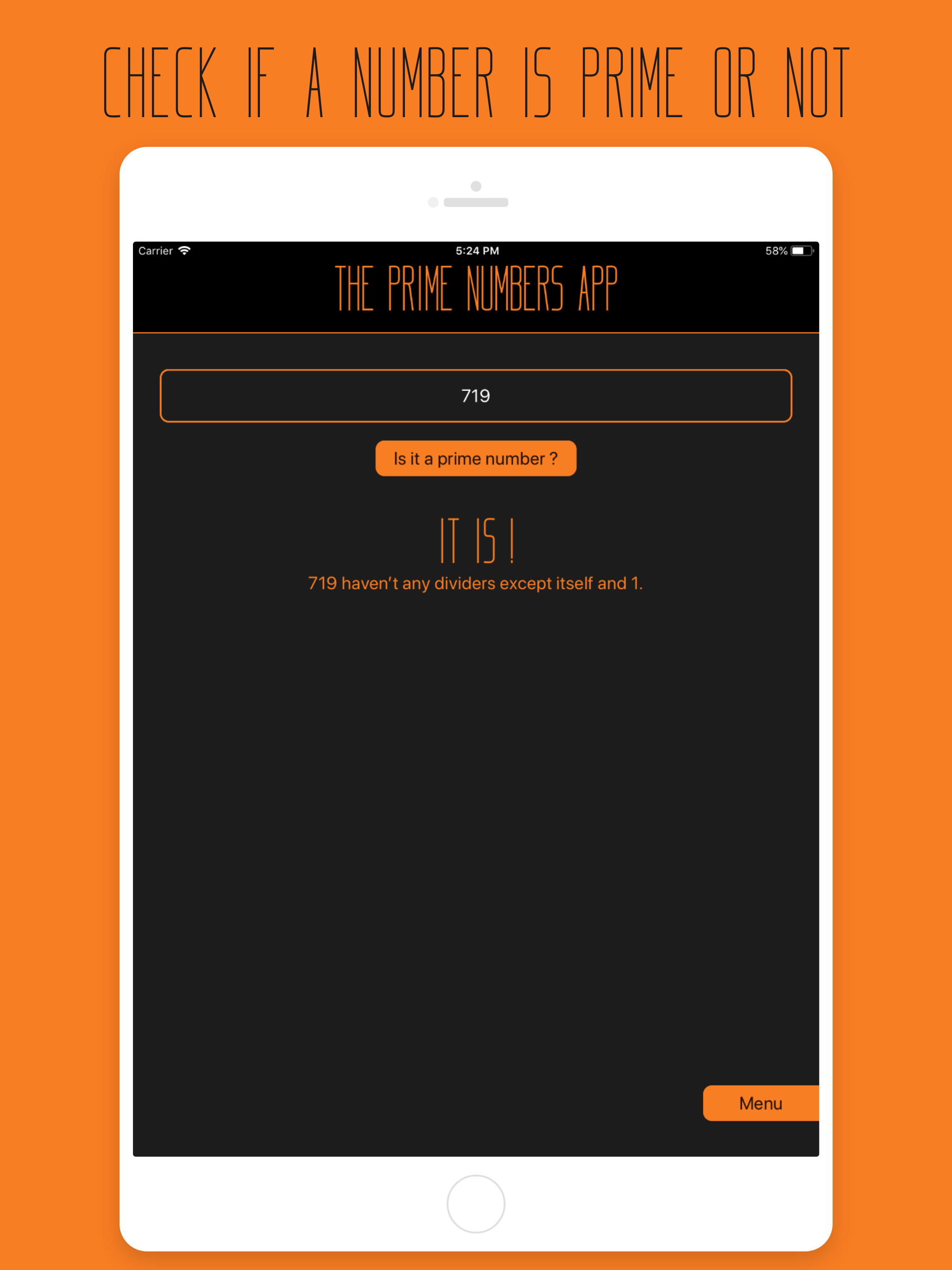 The Prime Numbers App