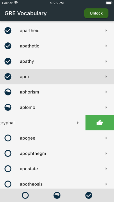 GRE Visual Vocabulary Screenshot