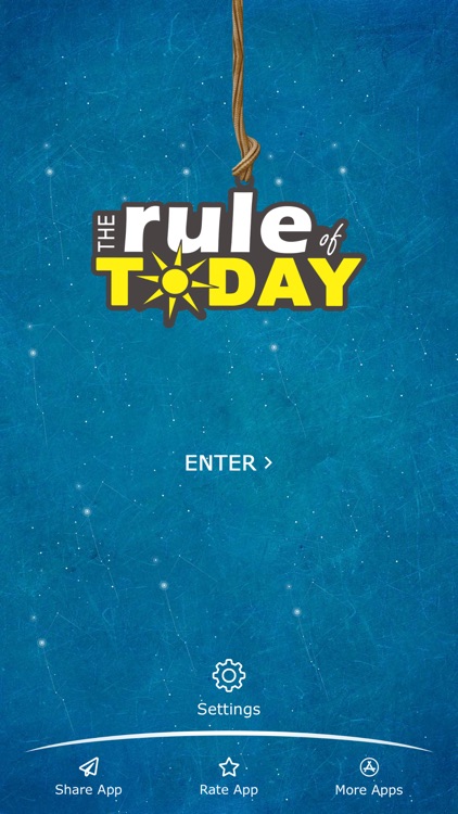 The Rule of Today - आज का नियम