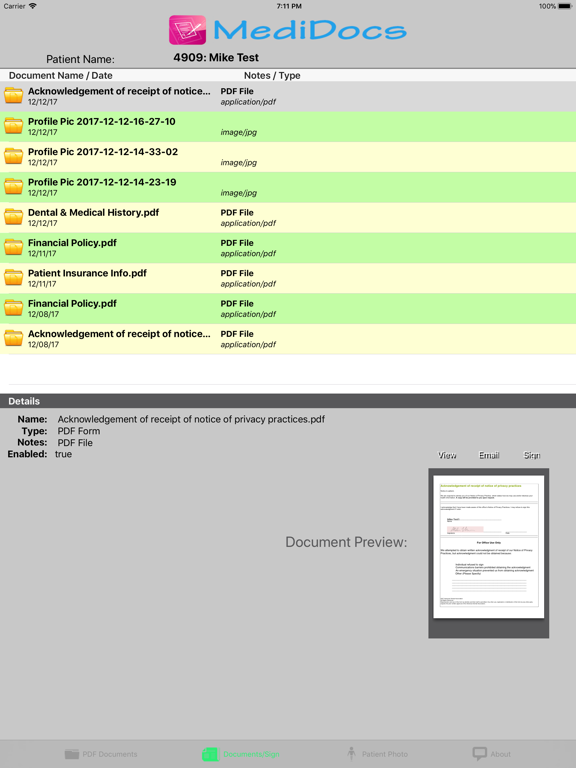 MediDocs iPad screenshot 5 - Medical app