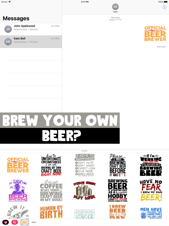 Screenshot #4 pour Beer Brewing Stickers