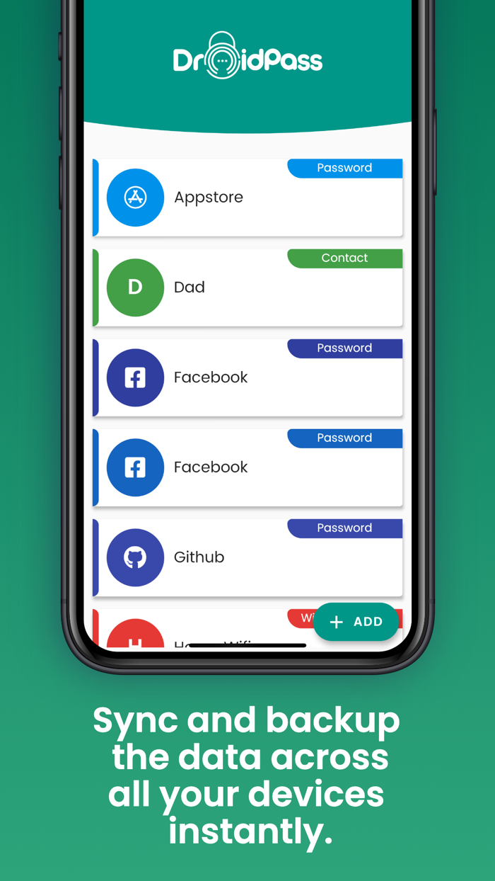 DroidPass Password Manager